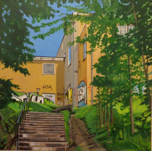 Akryl på canvas, 50x50 cm, SÅLD