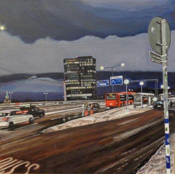 Akryl på canvas, 50x50 cm, SÅLD